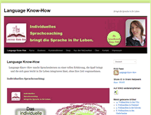 Tablet Screenshot of language-know-how.com